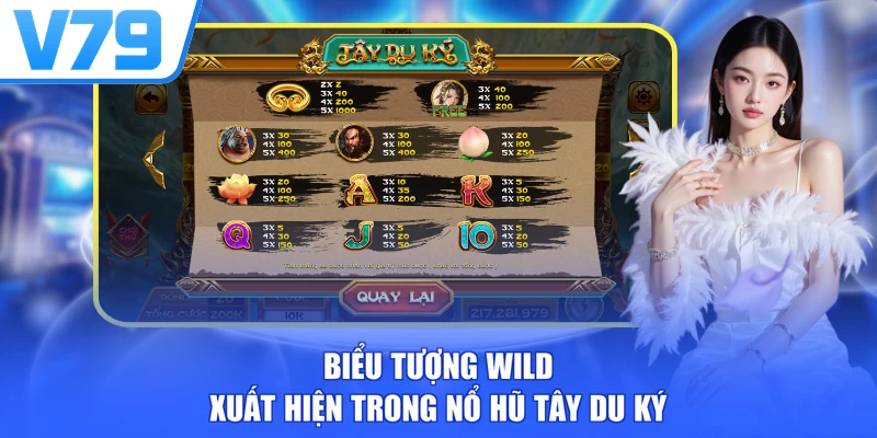 Biểu tượng Wild xuất hiện trong Nổ hũ Tây Du Ký